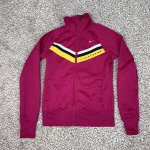 Nike Jacket Womens Small‎ Pink Livestrong Full Zip Track Running Athletic Top